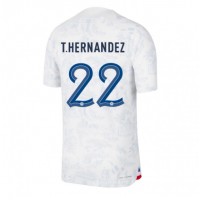 Fotbalové Dres Francie Theo Hernandez #22 Venkovní MS 2022 Krátký Rukáv